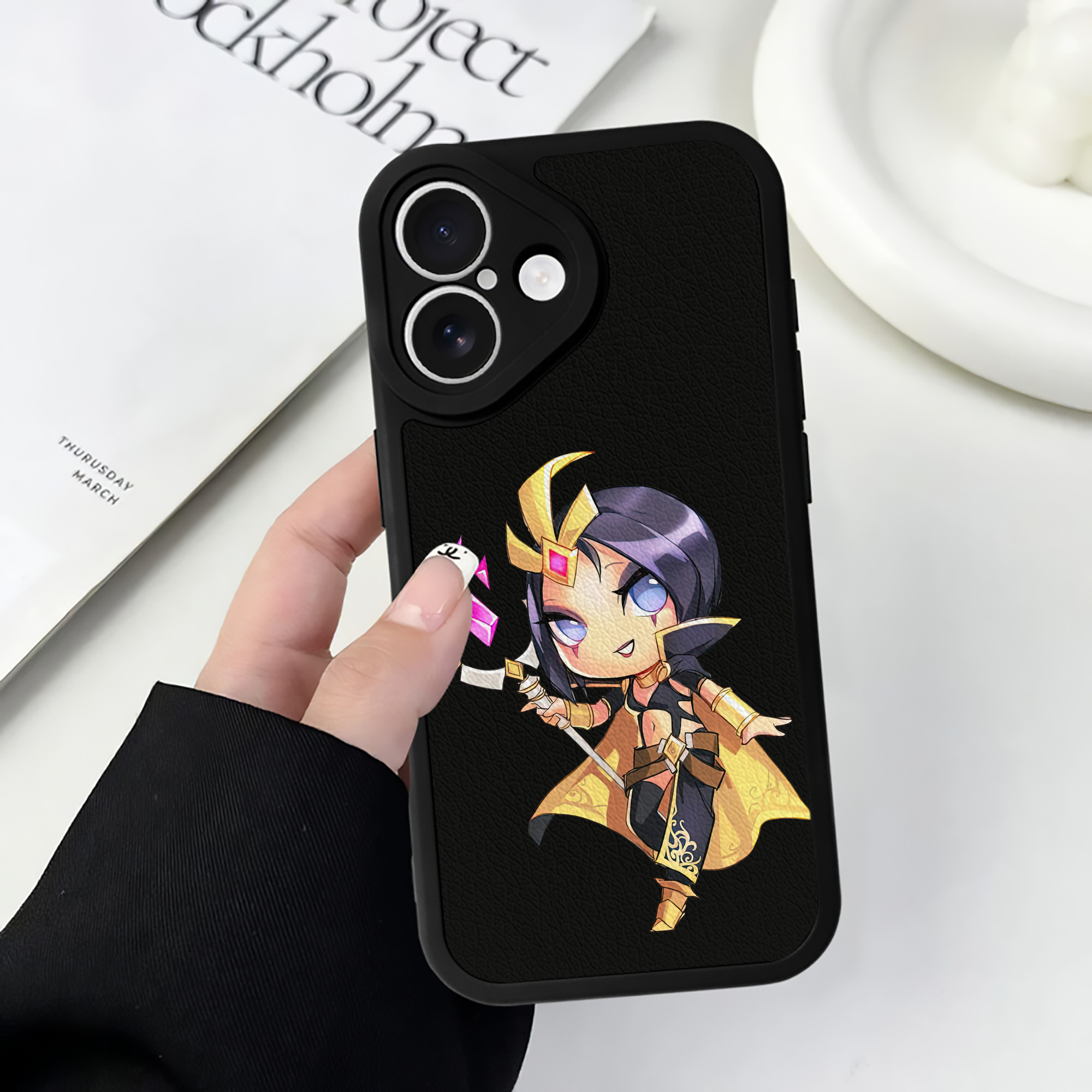 リーグ・オブ・レジェンド League of Legends LOL 【iPhone 16シリーズ対応】シリコンスマホケース（レザー調） 材質：シリコン